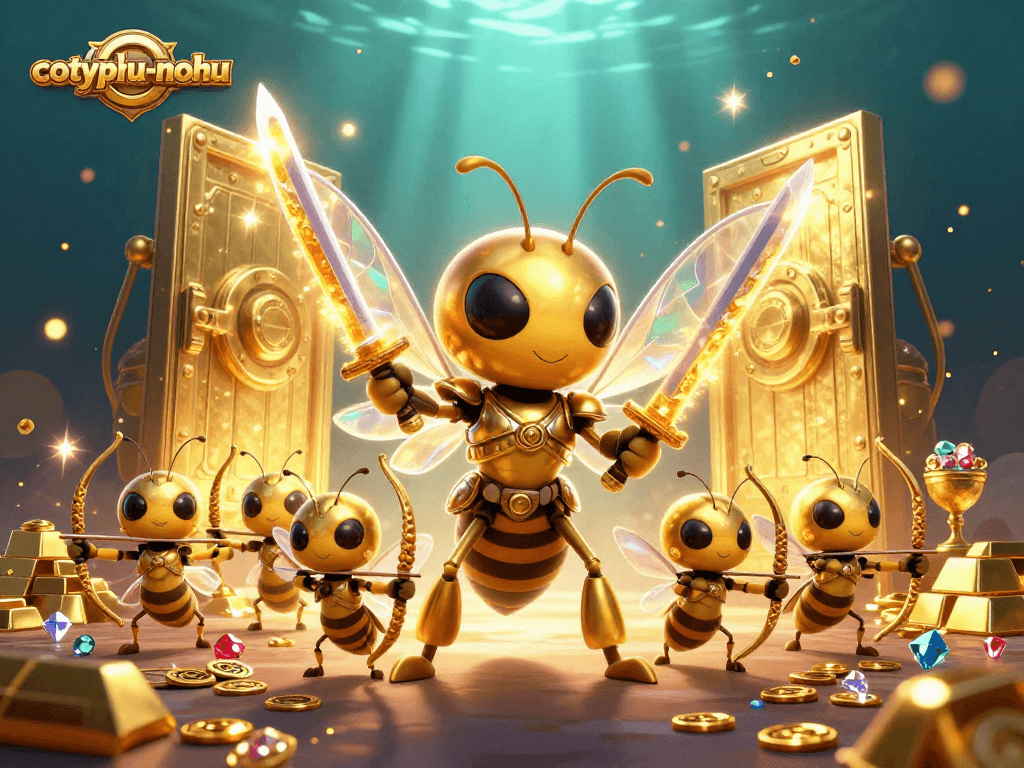 Engage in thrilling gameplay with cotyphu-nohu as the gold-filled hornet and bee army seize the wealth