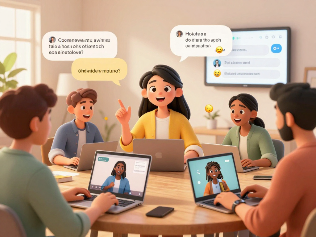 Engaging users exploring nsfw ai chat in a vibrant animated interface.