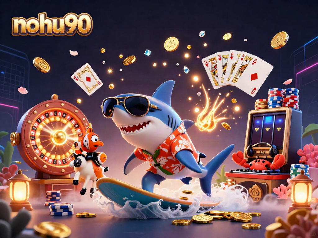 Experience the thrill of nohu90 casino adventures with engaging characters in a vibrant scene.