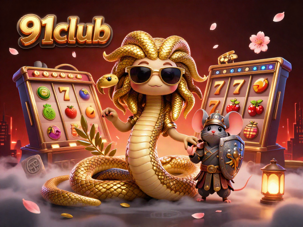 Engage in thrilling gameplay with 91club's exciting casino elements in this intricate digital illustration.