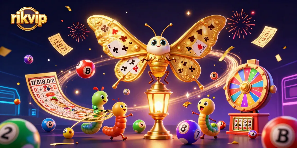Engage in thrilling gaming experiences at rikvip amidst colorful lottery balls and casino excitement.