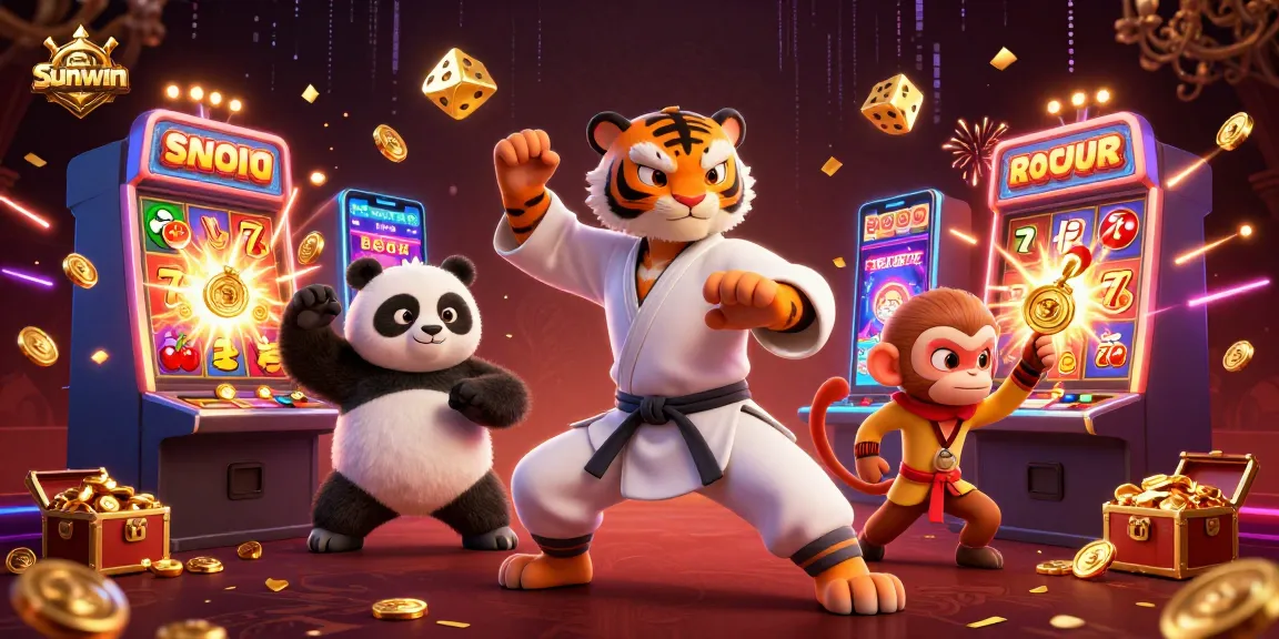 Engage with thrilling slots at sunwin, featuring vibrant characters and jackpot excitement.