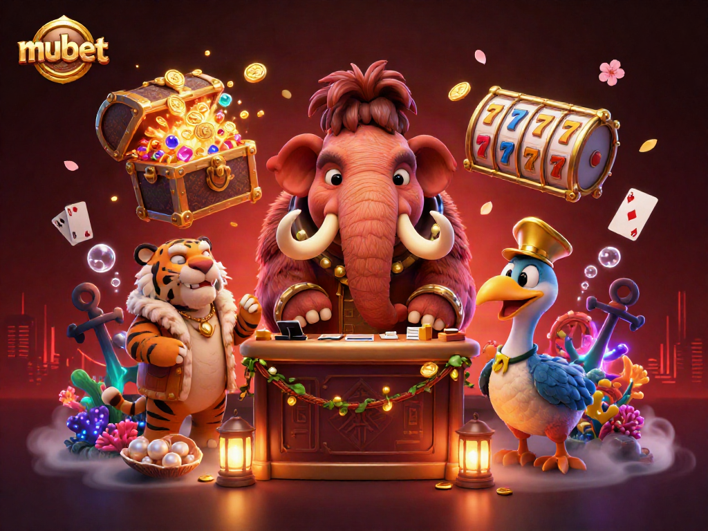 Join the excitement at mubet as our mammoth bouncer checks IDs for VIP gambling fun!