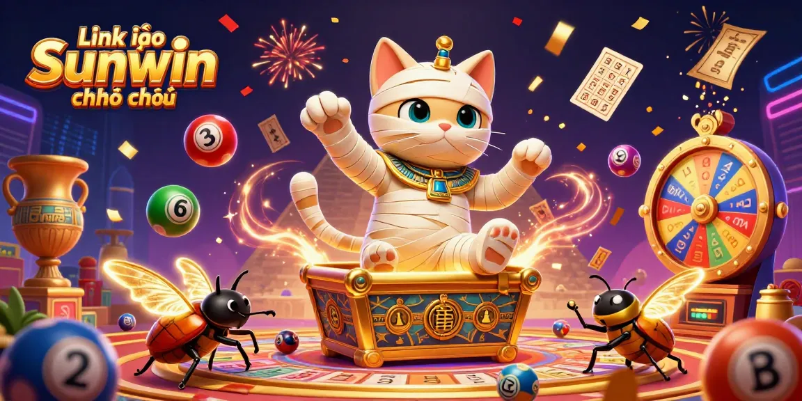 Experience thrilling games with Link vào Sunwin chính thức in this dynamic lottery-themed 3D casino scene.
