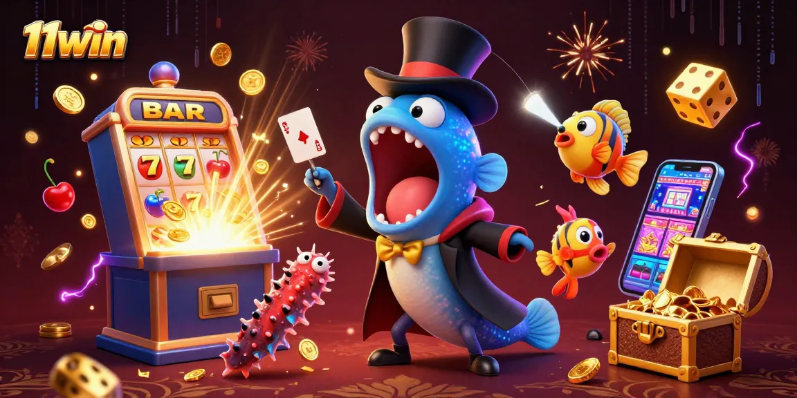 Experience thrilling casino action with 11win's vibrant magical scene of fun characters and exciting games.