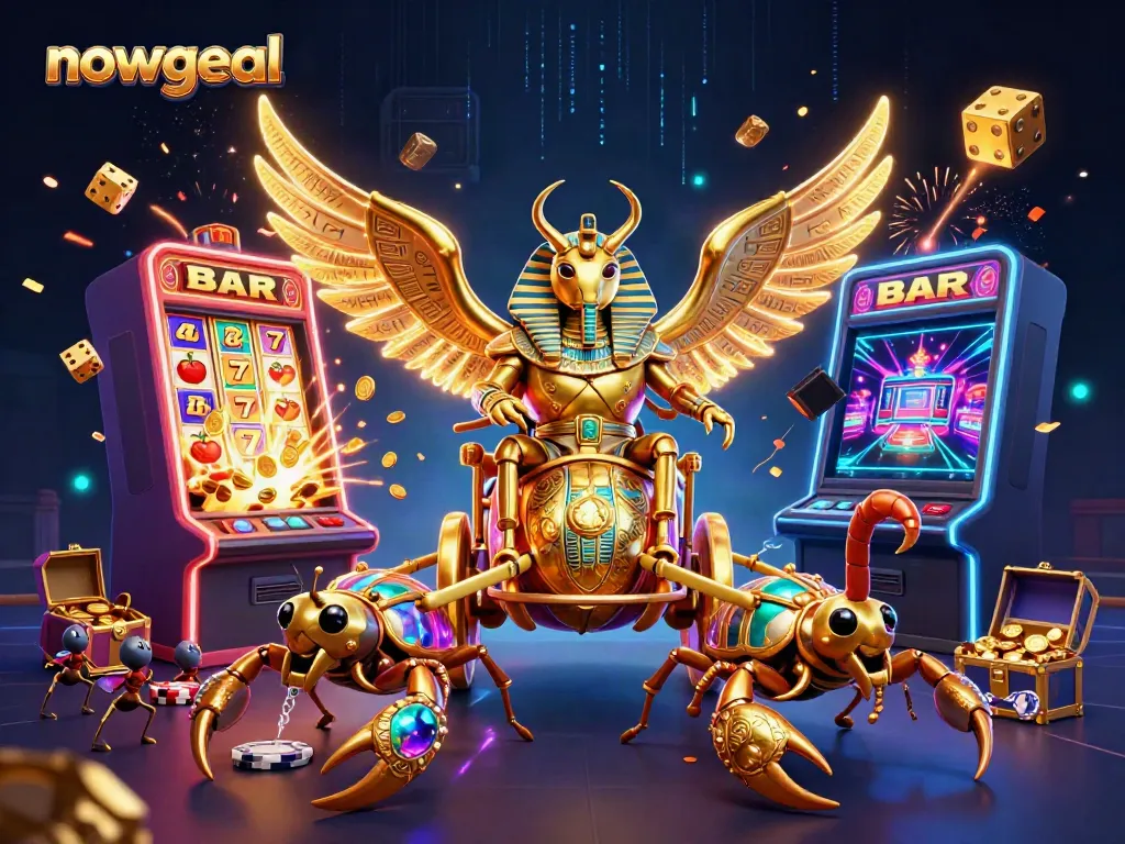Experience thrilling casino entertainment at nowgoal with vibrant 3D characters and gaming elements.