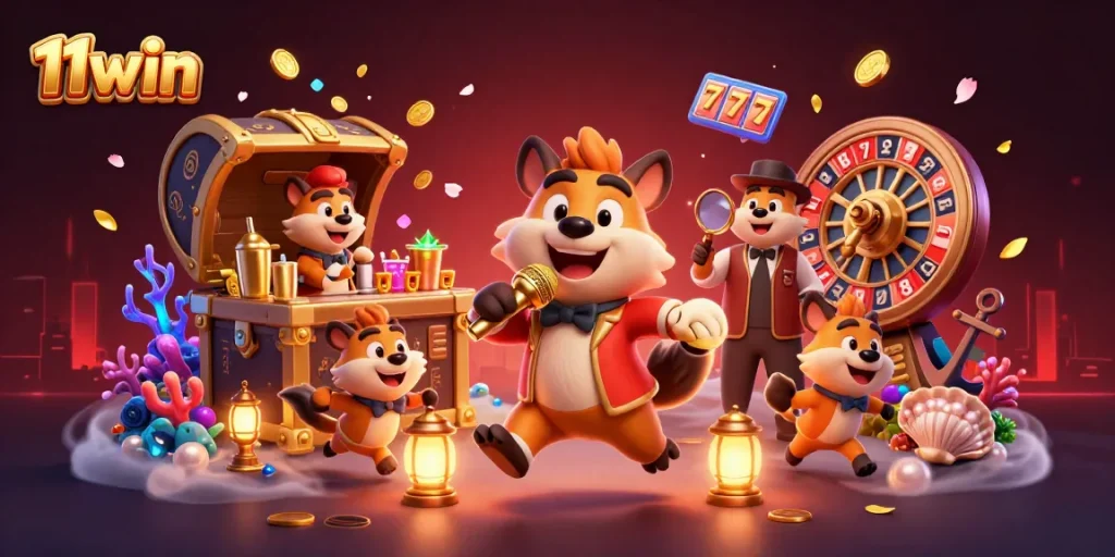 Engage in thrilling casino action at 11win with hyenas in a comedy club setting.
