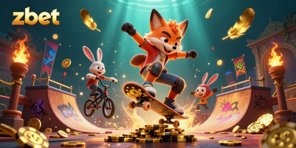 Engage in thrilling gameplay at zbet with our vibrant casino-themed artwork featuring dynamic gambling elements.